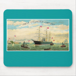 Inman Steamship Company Mouse Pad