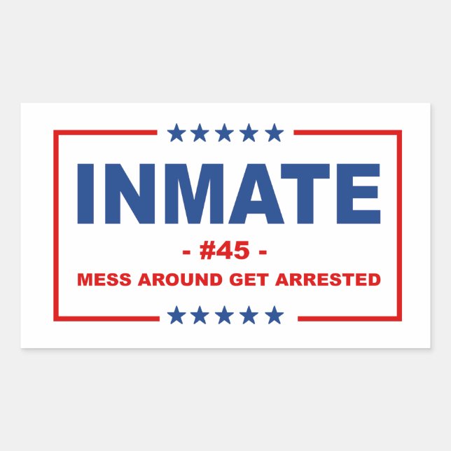 INMATE #45 STICKER (Front)