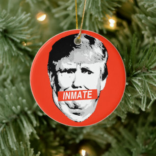 Inmate Trump Ceramic Ornament