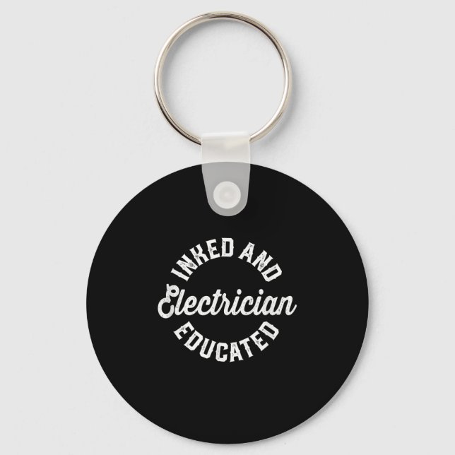 Inmed And Electrician Educated Gift Keychain (Front)
