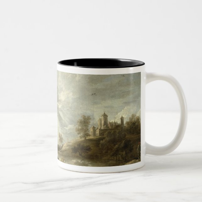 Inn by a River Two-Tone Coffee Mug (Right)