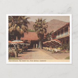 Inn, Palm Springs CA, 1940s Vintage Postcard
