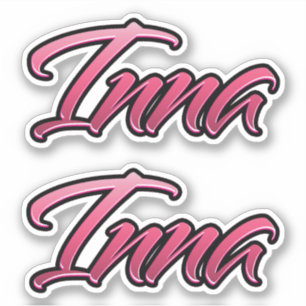 Inna faded pink Autocollants