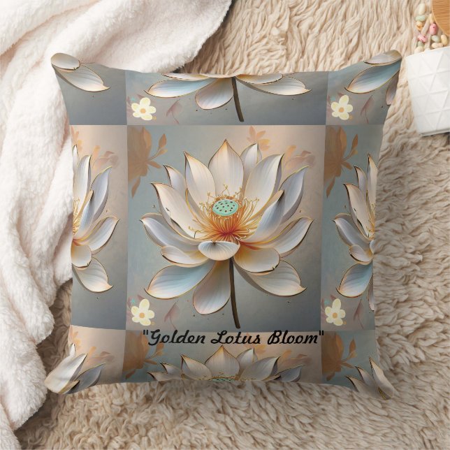 "Inner Awakening Unfolds" Throw Pillow (Blanket)