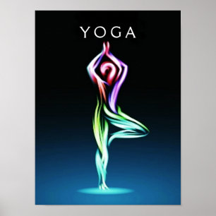 Inner Balance Yoga Tree Pose Poster