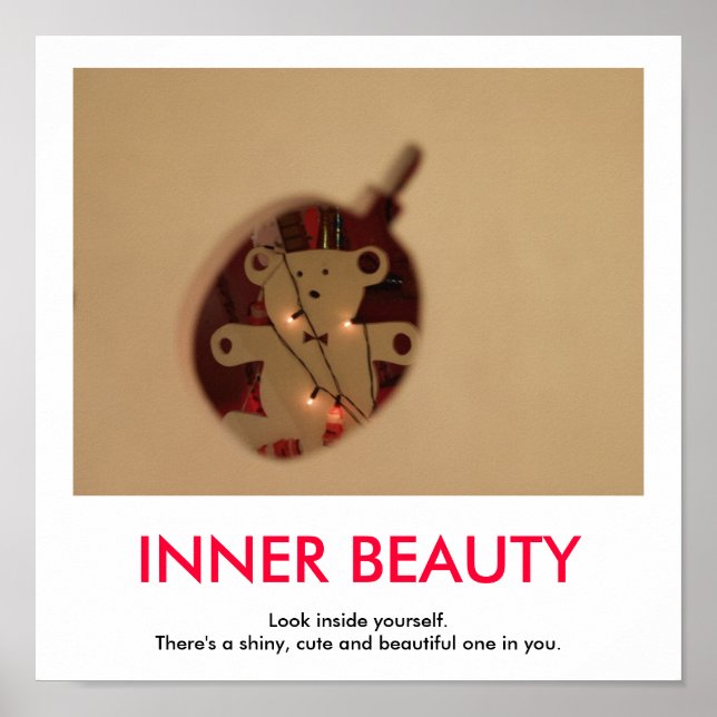 INNER BEAUTY affiche démotivante (Devant)