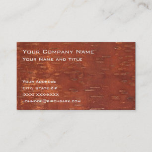 Inner Birch Bark Business Card
