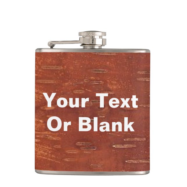 Inner Birch Bark Hip Flask (Front)