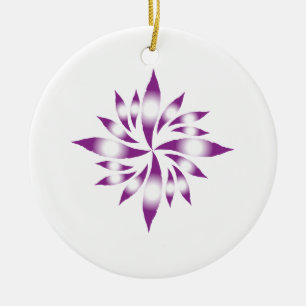 Inner Christmas Star #12 Ceramic Ornament