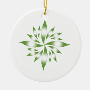 Inner Christmas Star #5 Ceramic Ornament