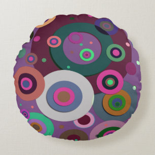 Inner Circles #12 Round Pillow