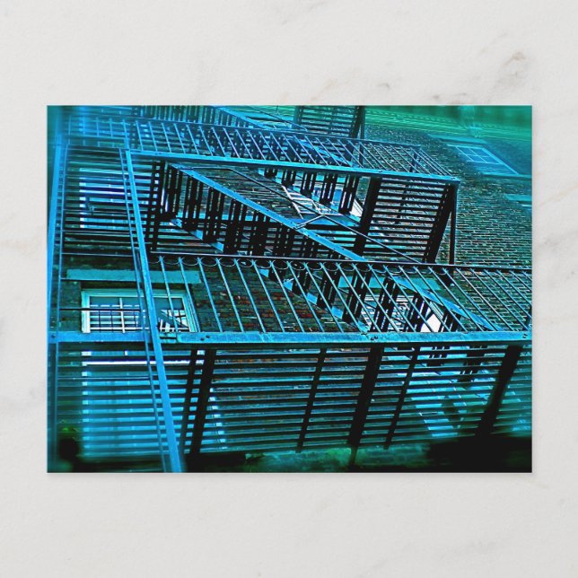 Inner City Blues and Fire Escapes Postcard (Front)