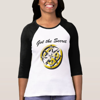 Inner Compass Black and White baseball shirt