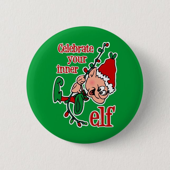 Inner Elf 2 Inch Round Button (Front)