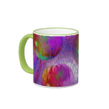 Inner Flow I Abstract Fractal Green Purple Galaxy