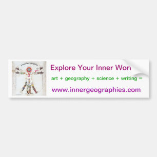 Inner Geographies Bumpersticker Bumper Sticker