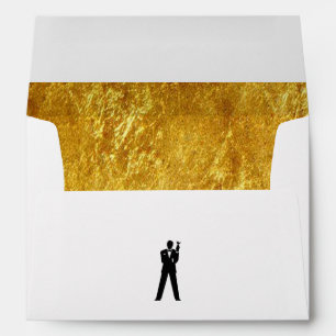 Inner Gold Invite Envelope
