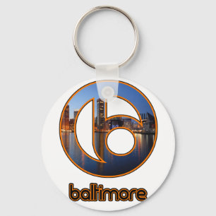 Inner Harbour Baltimore Keychain