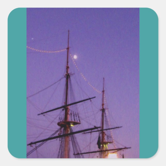 Inner Harbour Oil Square Sticker (Front)
