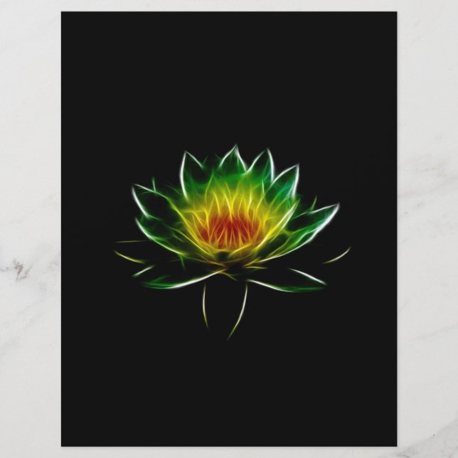 Inner Light l Lotus Abstract Art (Front)