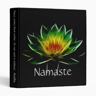 Inner Light l Lotus Abstract Art Binder
