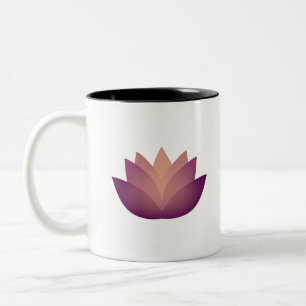 Inner Light Lotus Flower Two-Tone Coffee Mug