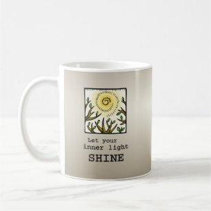 Inner Light Shine, 12 Step Recovery Anniversary Coffee Mug