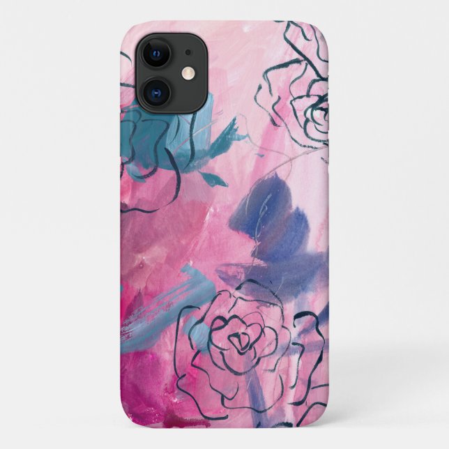 Inner Music - Floral Sketch Case-Mate iPhone Case (Back)