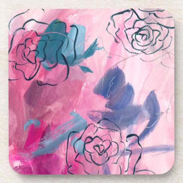 Inner Music - Floral Sketch Coaster (Front)