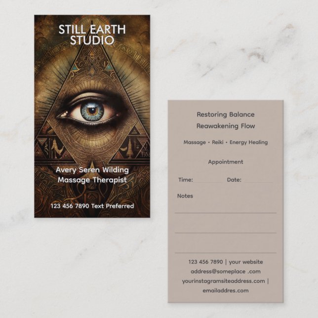 Inner Oracle | Third Eye Design Business Card (Front/Back)