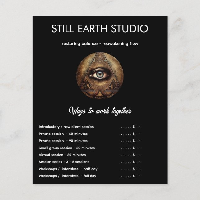 Inner Oracle | Third Eye Design Flyer (Front)