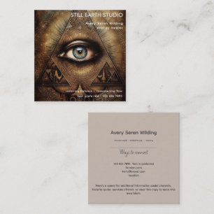 Inner Oracle   Third Eye Design Square Business Card