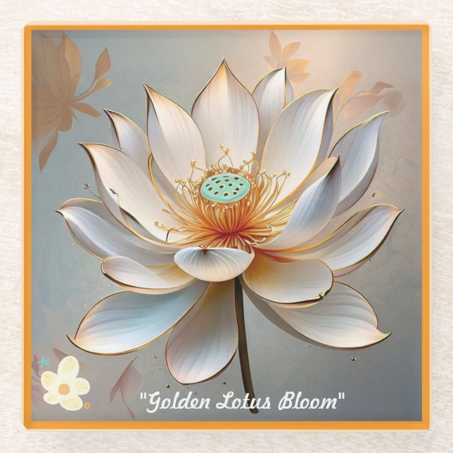 "Inner Peace Found" Glass Coaster (Front)