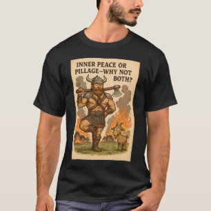Inner Peace or Pillage Shirt – Funny Viking Yoga
