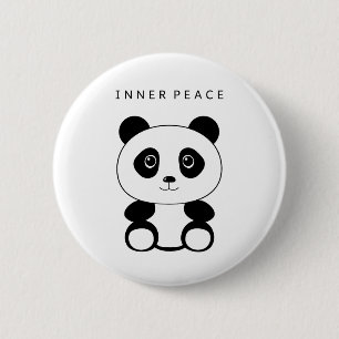 Inner Peace Panda 2 Inch Round Button
