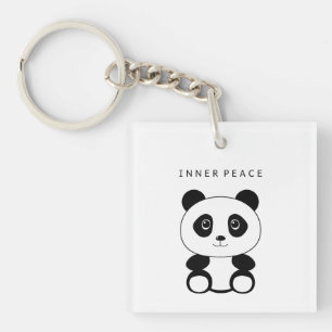Inner Peace Panda Keychain