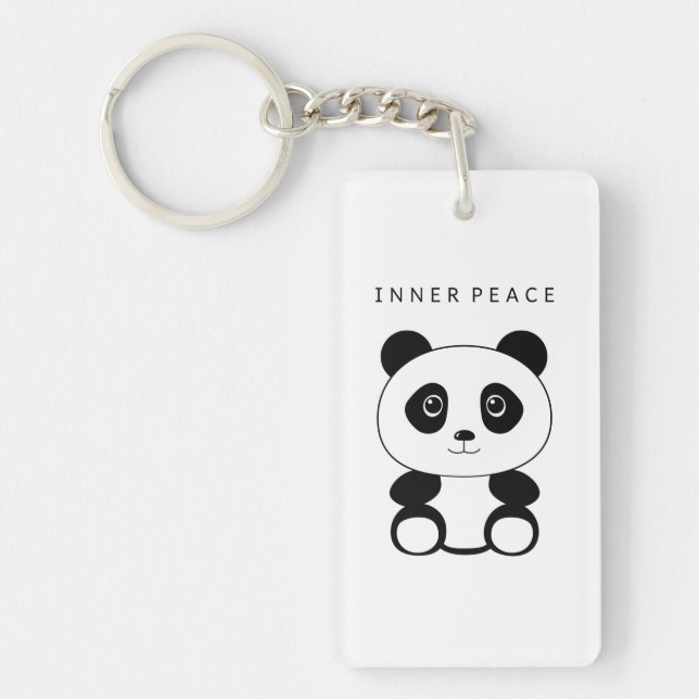 Inner Peace Panda Keychain (Front)