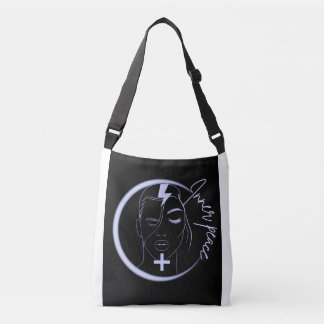 Inner Peace Positive Energy – Minimalist Neon Line Crossbody Bag