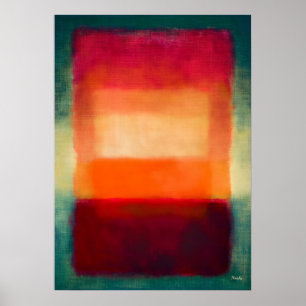 Inner Radiance – Celestial Colour Fields Abstract Poster