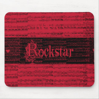 Inner Rockstar rojo mousepad