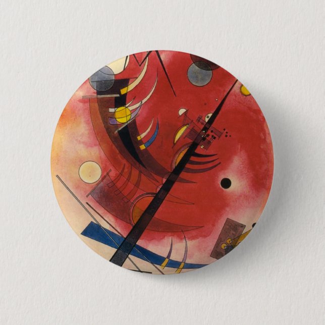 Inner Simmering Abstract Painting 2 Inch Round Button (Front)