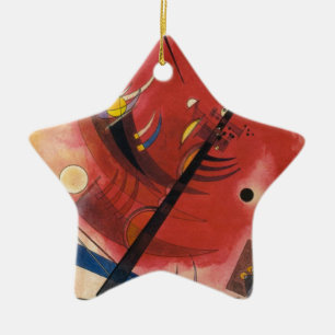 Inner Simmering Abstract Painting Ceramic Ornament