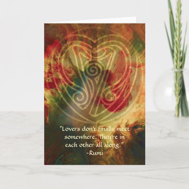 Inner Song-Rumi and Poetic Art Card (Front)