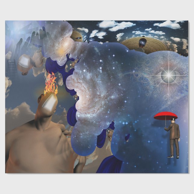 Inner space wrapping paper (Flat)