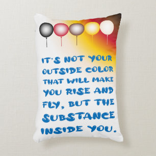 Inner Substance of an External Colour Accent Pillow