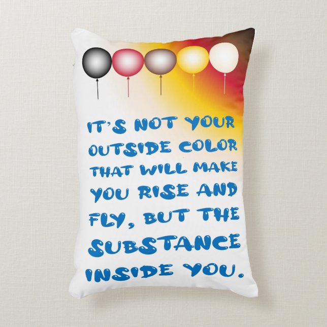 Inner Substance of an External Colour Accent Pillow (Front(Vertical))