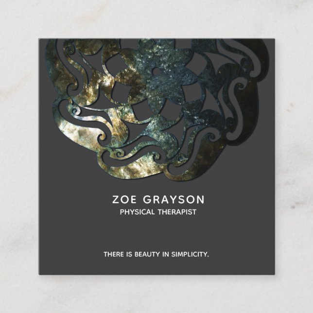 Inner Temple Mandala Square Business Card (Front)