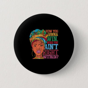 Inner - Victory - Truth Uni-adults - Black - Small 2 Inch Round Button