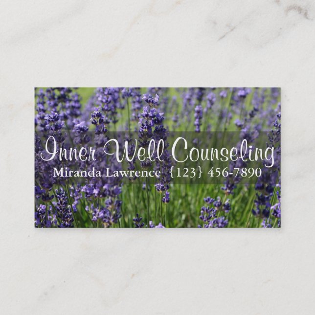 Inner Well Counseling Therapy Therapist Business Card (Front)