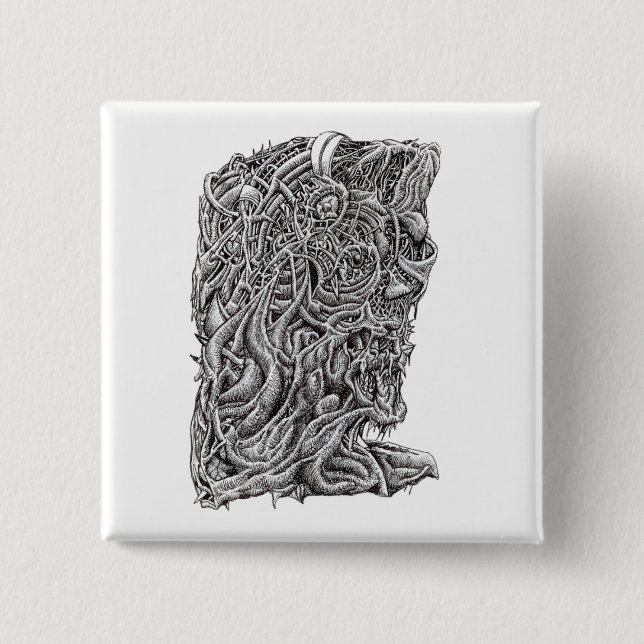 Innerbeastman 2 Inch Square Button (Front)